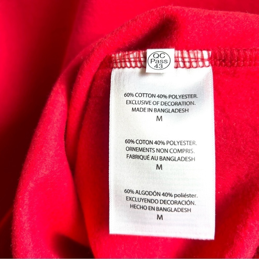 New Champion Women’s Ohio State Buckeyes Red & White Pullover Sweatshirt Sz M - Picture 14 of 16